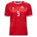 Denmark Rasmus Hojlund #9 Replica Home Shirt Euro 2024 Short Sleeve